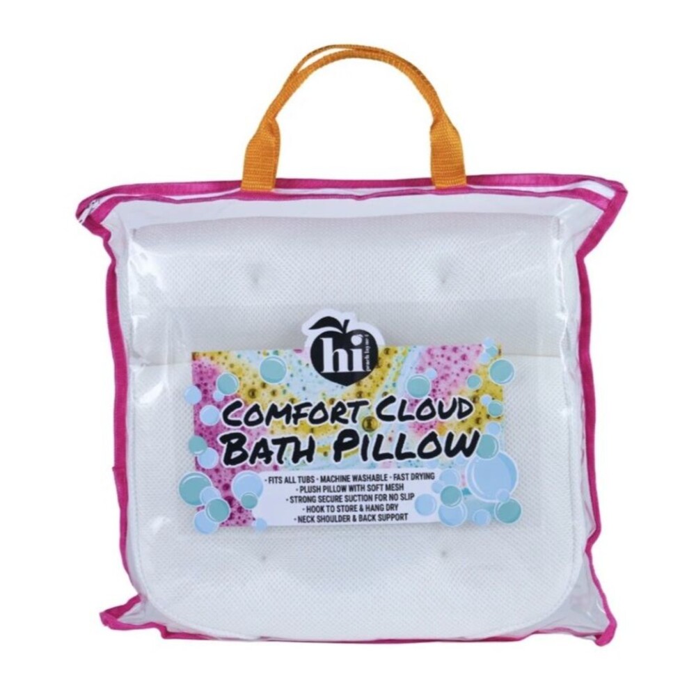 Hi Peach Layne Comfort Cloud Bath Pillow, White NEW!! - Picture 2 of 8